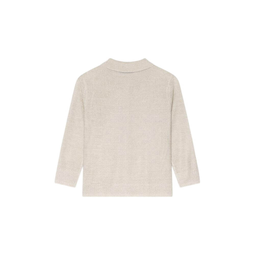 Mint Velvet Neutral Metallic Knit Top